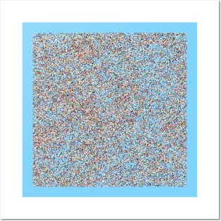 Rainbow Sprinkles Nonpareils Confetti Pattern Posters and Art